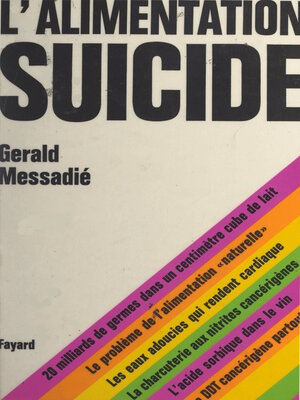 cover image of L'alimentation suicide